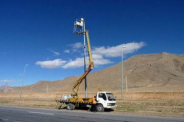 تعمیر سیستم روشنایی ۲۵۰ کیلومتر از راه‌های استان مرکزی